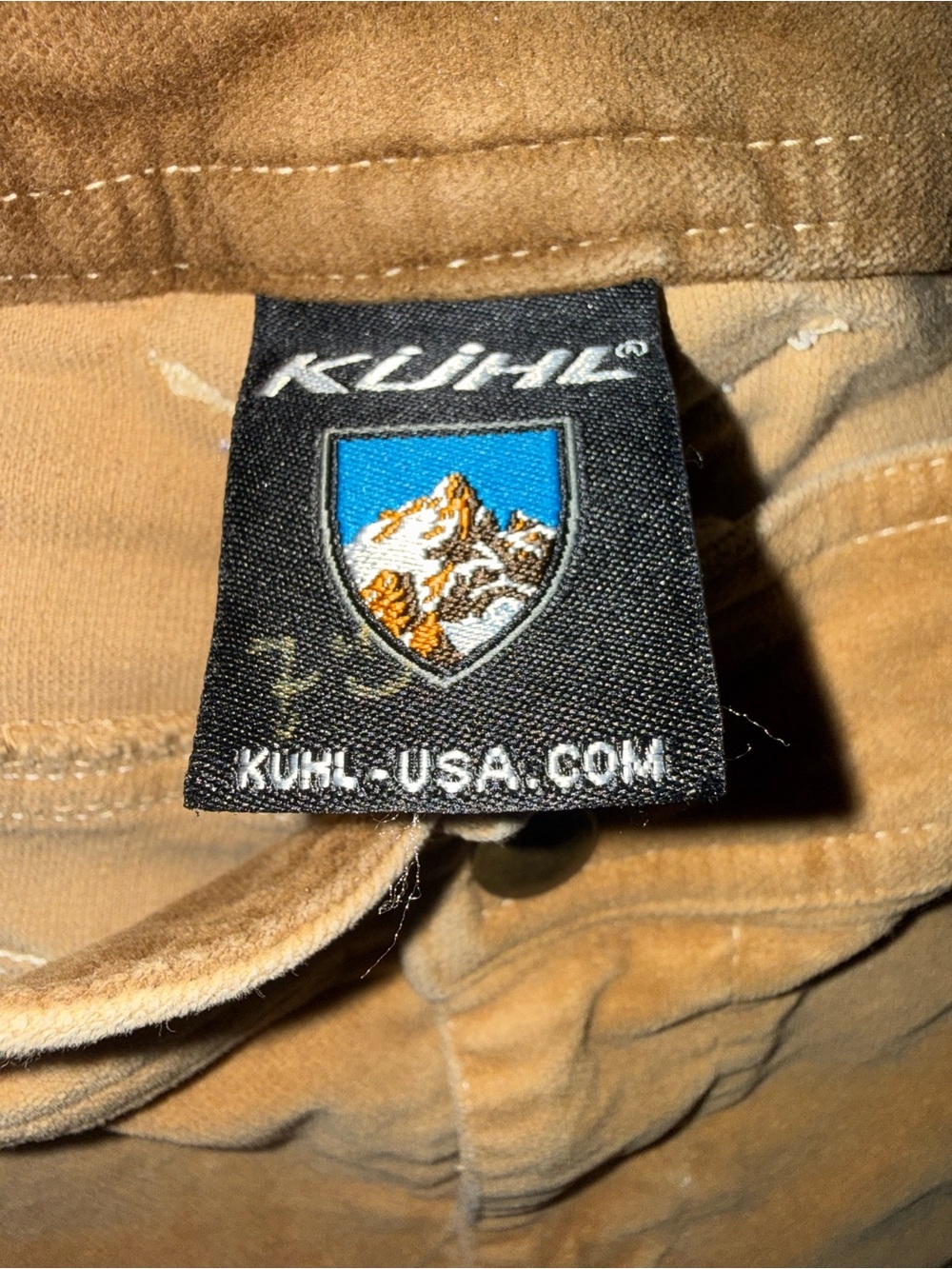Beige Corduroy Straight-Leg Pants KUHL 12x30 - Picture 3 of 8